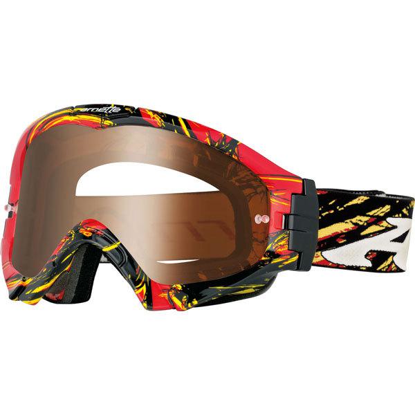 Red/black/yellow-shadow chrome arnette series 3 mx explosive goggles