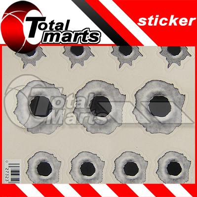 11 bullet hole waterproof sticker decal for car motorcycle bike rare 017