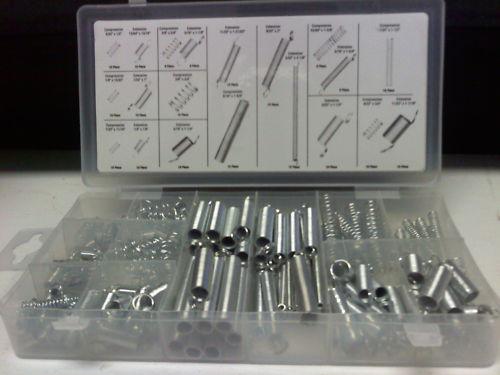 200pc. spring assortment kit extension and compression auto car truck