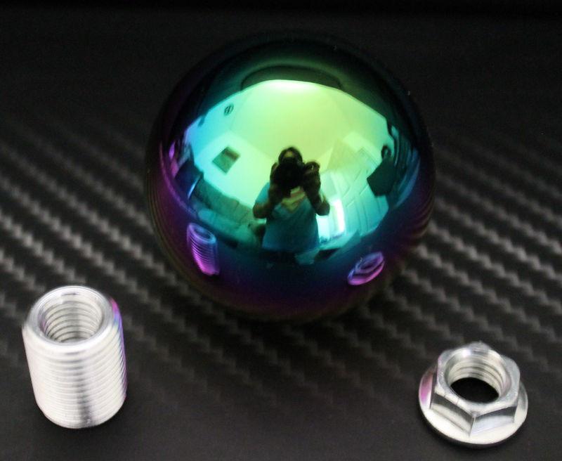 Neo chrome 1.25 round shift knob nissan infinity all model 5 6 speed