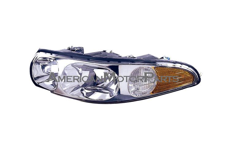 Left driver side replacement headlight w/o corner lamp 00-05 buick lesabre