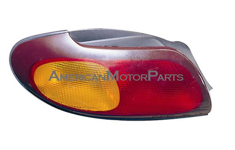 Driver replacement red/amber lens tail light 96-97 ford taurus 4dr f6dz13405a