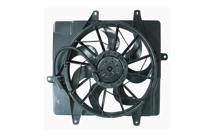 Replacement ac condenser and radiator cooling fan chrysler pt cruiser 5017407ab