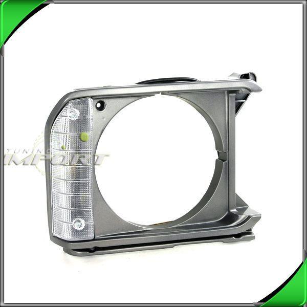 79-81 toyota pickup right head light lamp frame bracket bezel shell clear corner