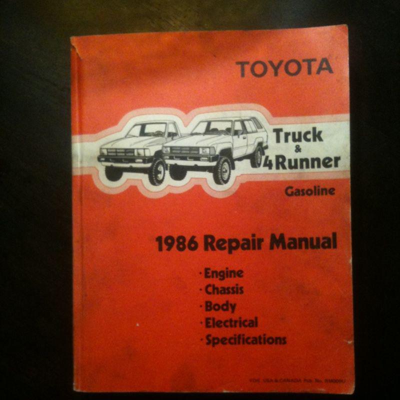 1986 toyota truck & 4 runner repair shop manual