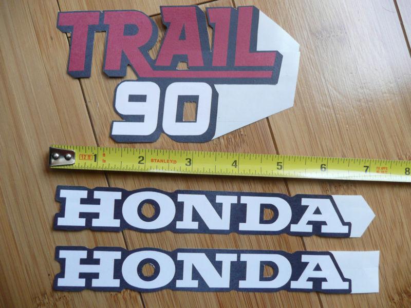 Vinyl peel-and-stick decal reproductions for a honda 1978 ct90 trail 90 