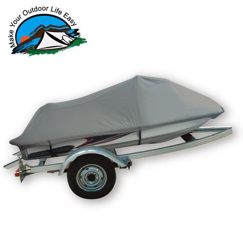 New 300d gray jet ski tralierable pwc cover fit personal watercraft 106''-115'' 