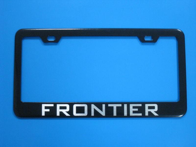 Nissan "frontier" black license frame 1pc