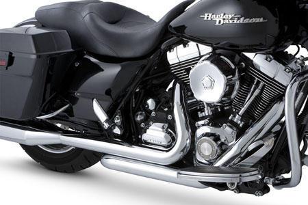 Vance & hines dresser duals head pipes chrome harley flhtcu ultra classic 10-13