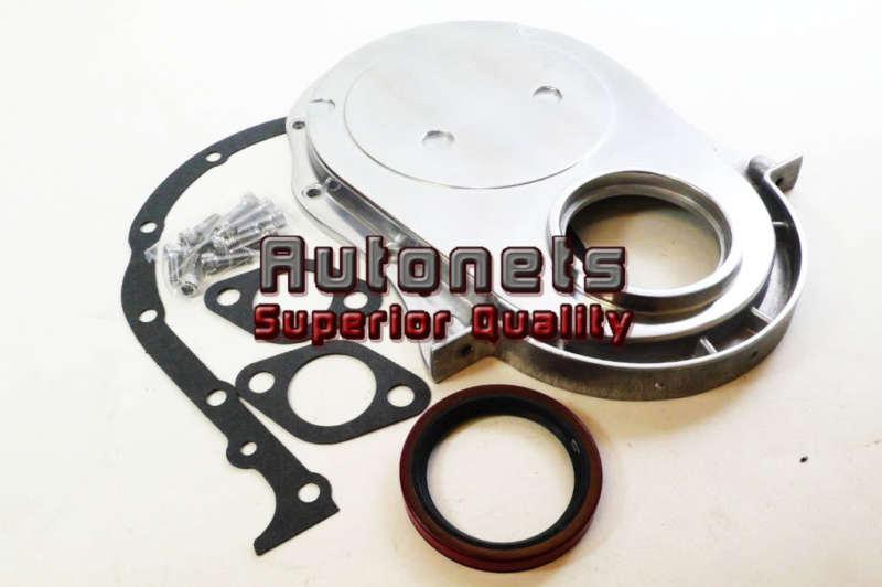 Bbc big block chevy 396-454 billet polished aluminm timing chain cover