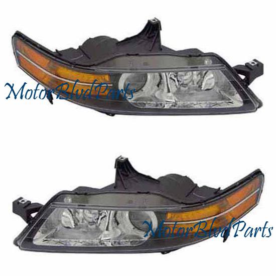 04-05 acura tl headlights headlamps driver + passenger