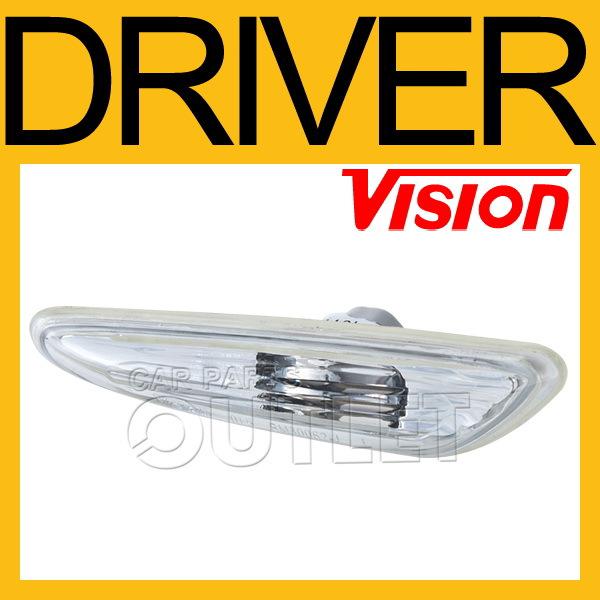 02-05 bmw e46 330i 325i side repeater lamp bm2570112 new clear lens housing left