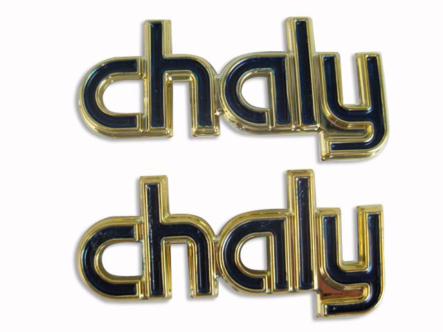 Honda chaly cf50 cf70 cf 50 70 emblem side frame black set 1 pair 