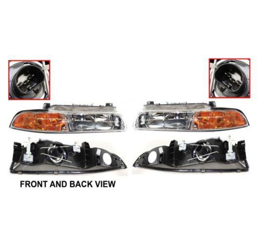 Cirrus stratus breeze head light lamp assembly left+right pair new 1997-2000 98