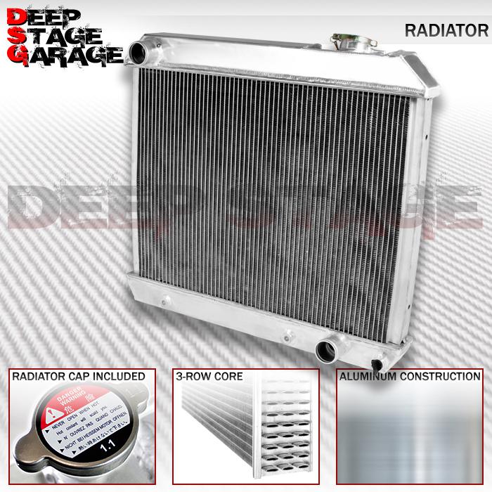 Aluminum racing tri core 3-row cooling radiator chevy pickup/pontiac/oldsmobile