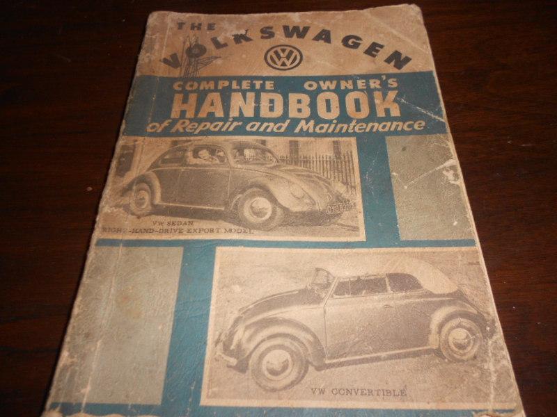 Volkswagen owner's repair manual 1957