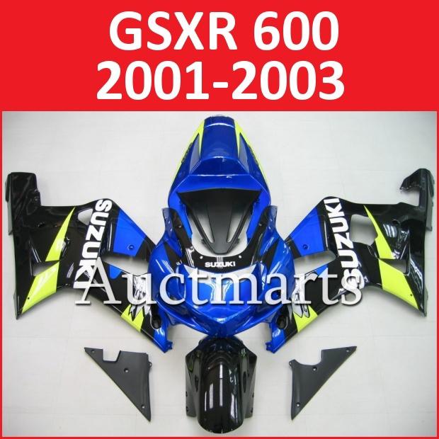 Fit suzuki 01 02 03 gsxr 600 gsx-r600 2001 2002 2003 fairing k1 bodywork a10 a01