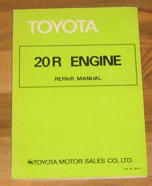 Toyota corona/celica/hilux 20r engine service shop repair manual_oem_vgc!