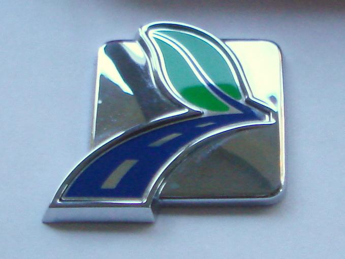 Ford flex fuel green leaf emblem chrome badge oem lincoln mercury fusion escape