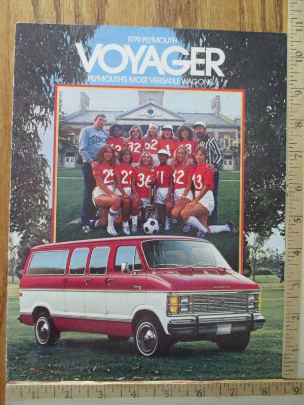 1979 plymouth voyager wagon van sales brochure