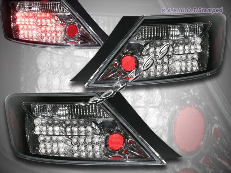 06 07 08 honda civic 2dr 2d coupe tail lights led