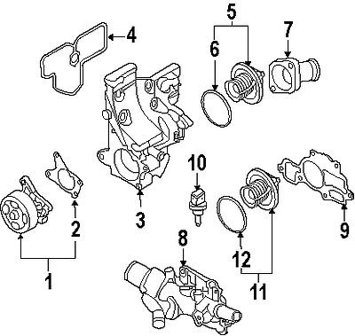 Nissan 210496n220 genuine oem factory original water valve o-ring