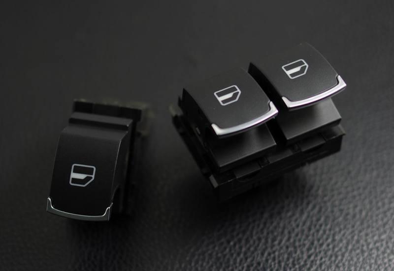 3 pcs set chrome switch window control fit for vw golf rabbit gti r32 (2 doors)