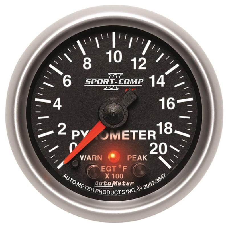 Auto meter 3647 sport-comp pc; pyrometer gauge