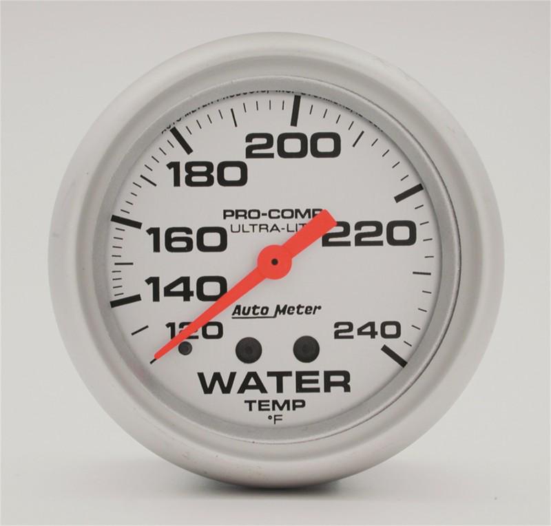 Auto meter 4432 ultra-lite; mechanical water temperature gauge