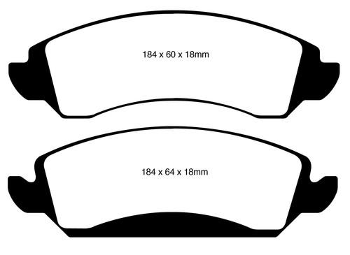 Ebc brakes dp41830r yellowstuff street and track brake pads