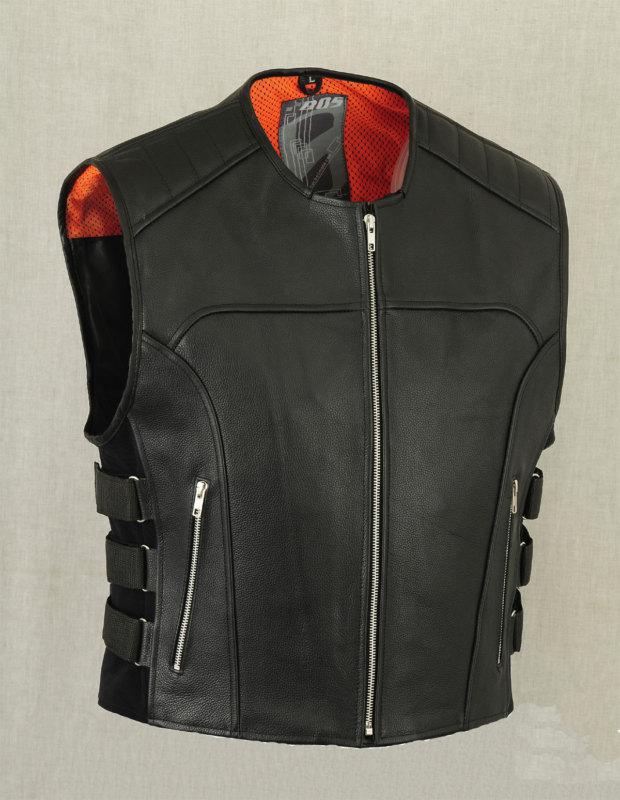 Motorcycle leather vest regulater