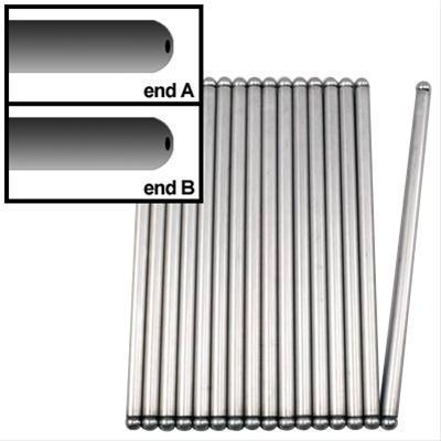 Edelbrock hardened steel pushrods set of 16 5/16" dia ball - ball 9.508"