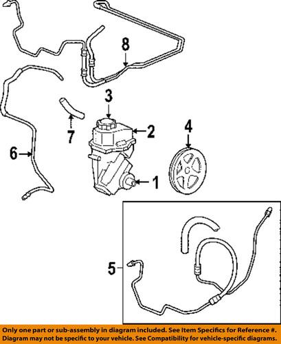 Chevrolet gm oem 20854728 steering return hose/power steering return hose