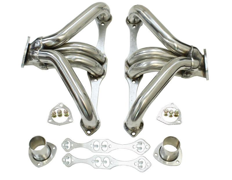 Sbc corvette bel air 1955-1957 ceramic coated hugger shorty headers