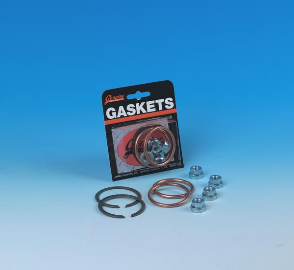 James gasket 65324-83-kcr2 exhaust port gasket kit 84-13 harley big twn/86-13 xl
