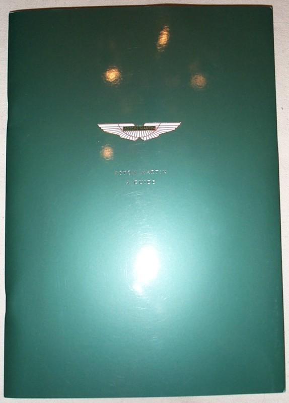 Original aston martin a guide brochure, booklet  2002-05 history, vanquish