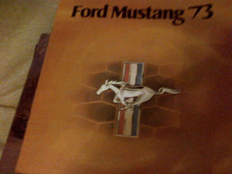 1973 ford mustang  brochure 