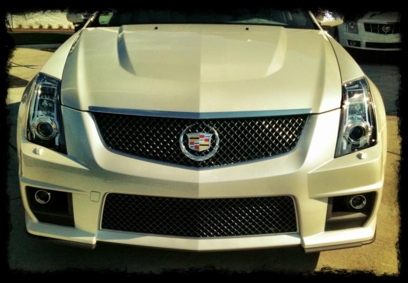 2009-2014 oem cts v black chrome grills nib