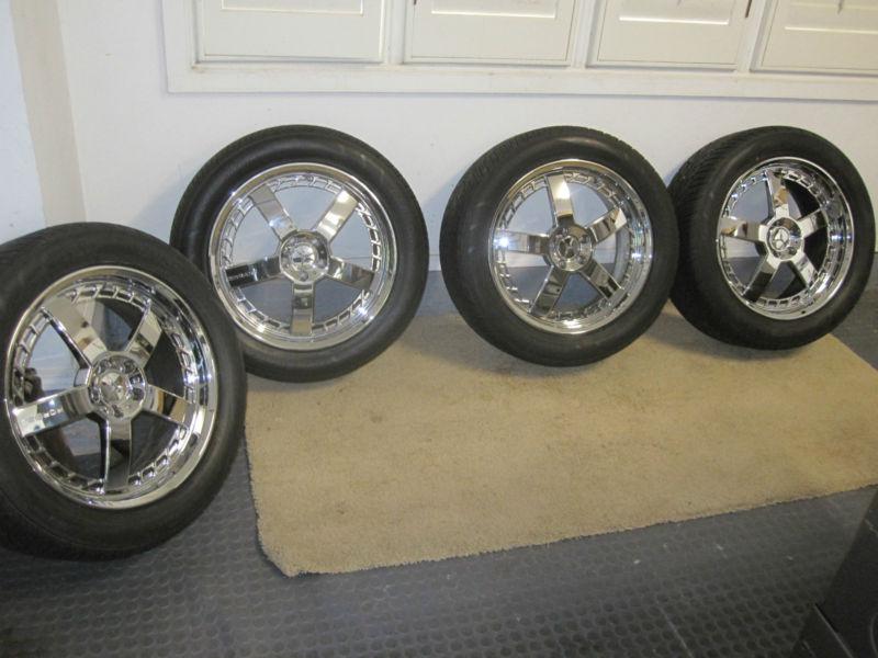 20" forge-tec ft42 forged alloy wheels w/ yokohama advan sport tires mercedes 