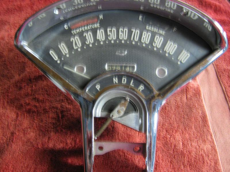 1955 chevrolet belair automatic dash instrument clusteer