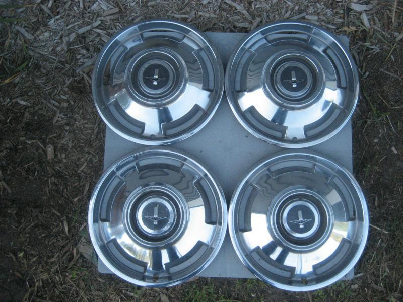 4 chevrolet chevy corvair monza hub caps 13"  5 spoke gc used