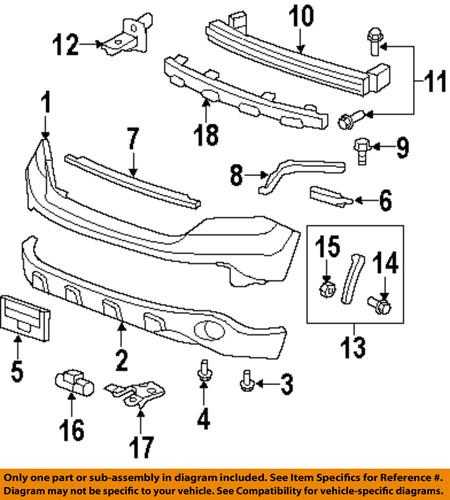 Honda oem 04711swaa91zz bumper cover