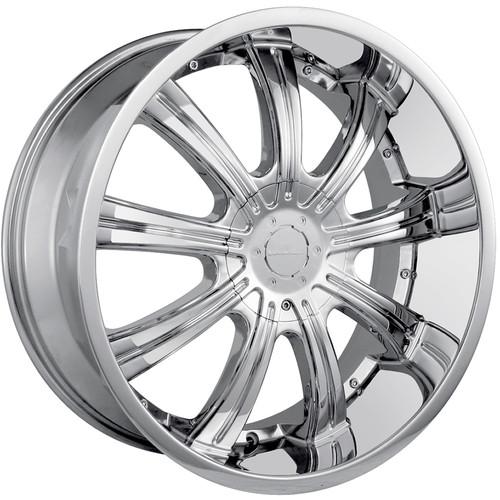 20x8.5 chrome veloche vapor wheels 6x135 6x5.5 +30 ford f-150 expedition