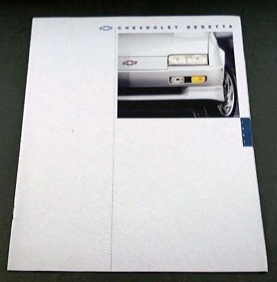 1994 94 chevrolet chevy beretta brochure coupe z26