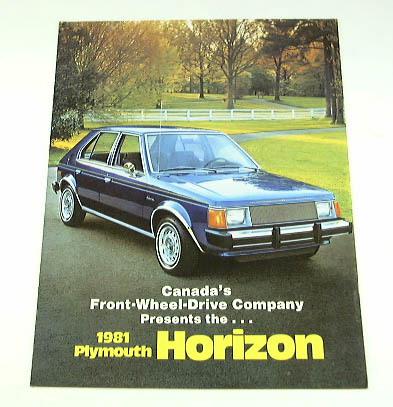 1981 81 plymouth horizon brochure 5dr hatchback