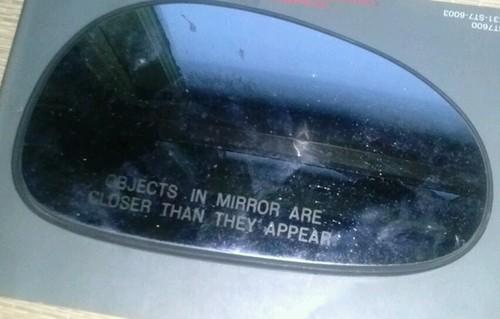 1999 ford mustang  passenger side mirror glass only