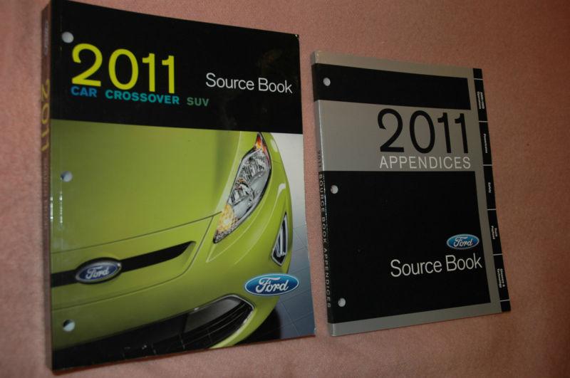 Rare 2011 ford source book & appendices shelby gt500 & all car crossover suv