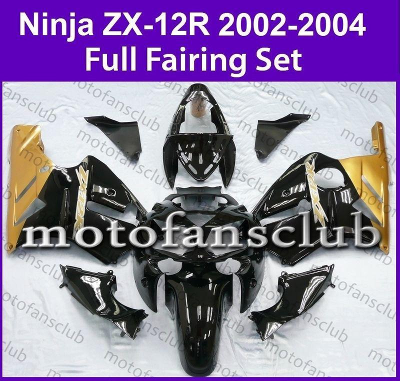 Fit kawasaki 02 03 04 zx 12r zx12r ninja 2002 2003 2004 fairing bodywork #02 b