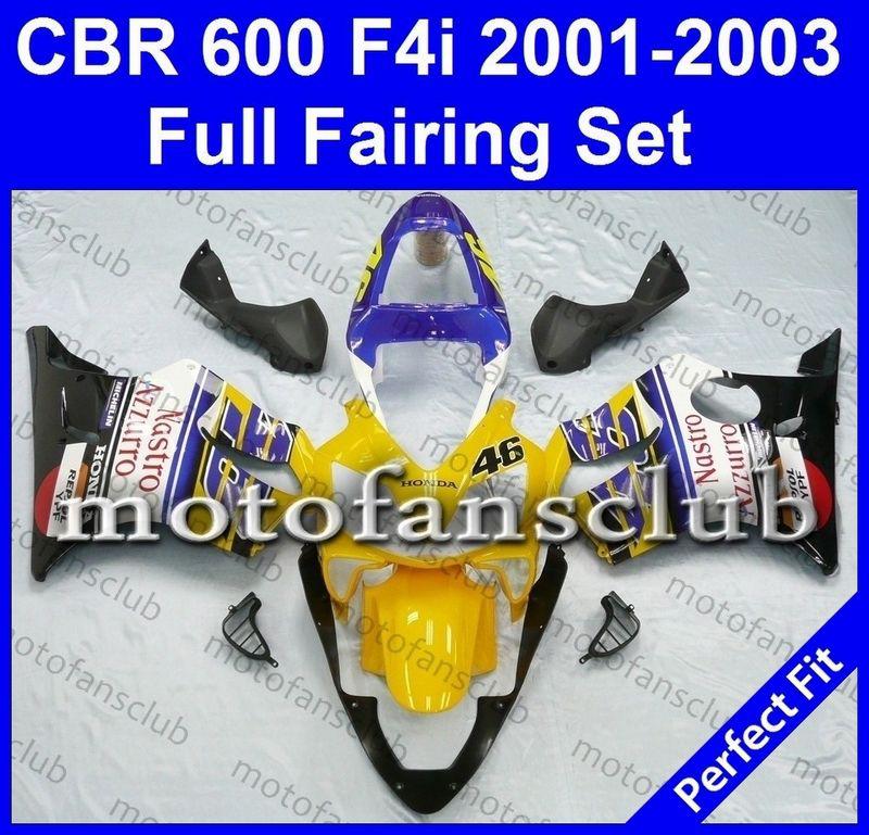 Fit honda cbr600f4i 01 02 03 cbr600 f4i 600f 2001 2002 2003 fairing kit #06 b