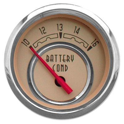 New vintage usa woodward series electrical voltmeter gauge 2 1/16" dia 37123-02